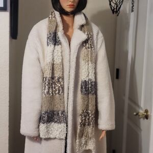 Chic Women's White Pea Coat